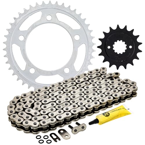 NICHE Drive Sprocket Chain Combo for Honda Shadow Spirit 750 Front 17 Rear 42 Tooth 525V O-Ring 122 Links - size: O-Ring Chain