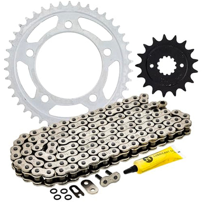 NICHE Drive Sprocket Chain Combo for Honda Shadow Spirit 750 Front 17 Rear 42 Tooth 525V O-Ring 122 Links - size: O-Ring Chain