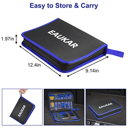 Trim Removal Tool Kit 250Pcs Car Removal Tool Kit Pry Tool Set Auto Clip Pliers Panel Door Radio Dash Window Bumper Adhesive Cable Clips Retainer Clip Set Terminal Removal Tool Set Fastener Remover - color: Blue