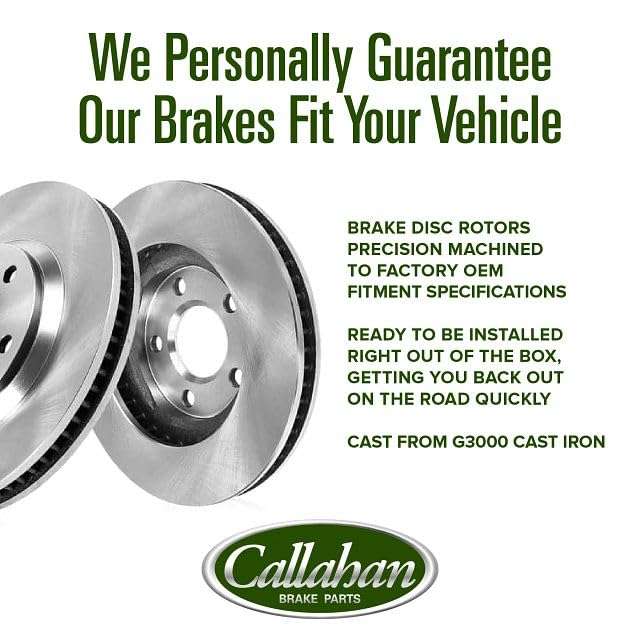 Callahan Brake Parts Front Brake Kit for Jeep Cherokee 2014-15 EBYK028077