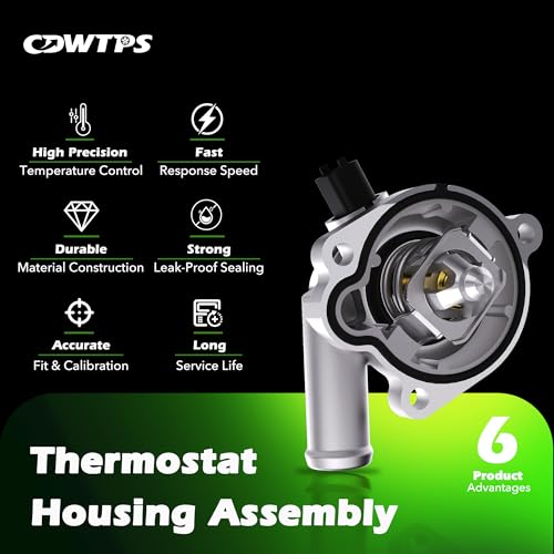CDWTPS Aluminum Engine Coolant Thermostat Housing Assembly for Buick&Chevy - size: 902-808
