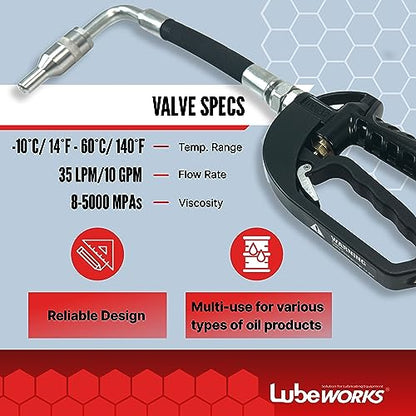 Lubeworks Oil Control Valve Nozzle Manual 1-35lpm / 0.3-9.2gpm