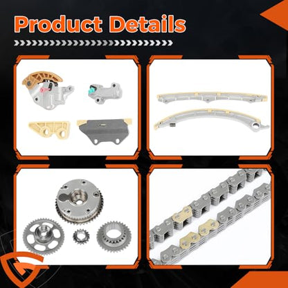 14510-R40-A01 Timing Chain Kit with Camshaft Adjuster Fit for Honda CR-V - size: 13620RAAA02