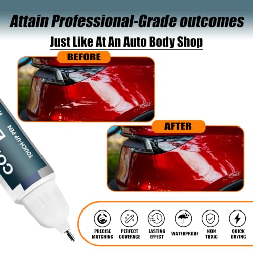 (Red Multi-Coat PPMR) Touch up Paint for Tesla Model Y/3/X/S - color: Car Touch up Paint(Red Multi-Coat(PPMR)) Compatible with Tesla Model Y/3/X/S