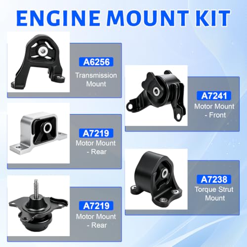 Engine Motor Mount Compatible with 2003-2006 Honda Element 2.4L 4WD - size: A4573 A65010 A4504 A4579 A6597