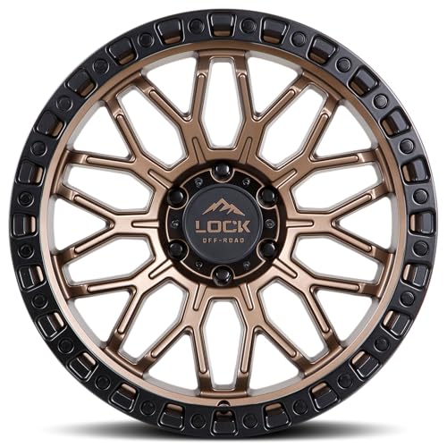 LOCK OFFROAD COMBAT-2963MRMBR 20X9-6X135 0et - Matte Bronze with Matte Black Ring - color: Matte Bronze with Matte Black Ring, size: 20X9 - 6X135 0et