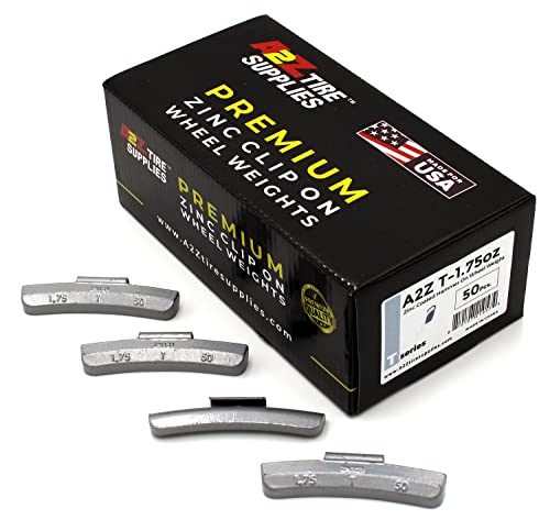 T Series Hammer on ZINC Wheel Weights Coated (1.75oz) Box of 50pcs - size: 1.75oz