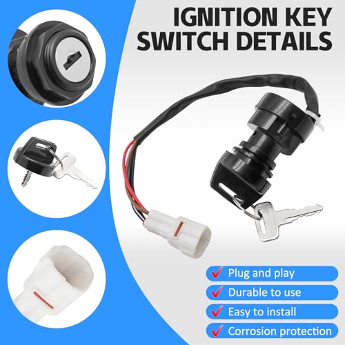 M MATI Start Stop Headlight Switch & Ignition Key Switch for Yamaha Timberwolf 250 Bear Tracker 250 1994-2000 4BD-83973-19-00 4BD-83973-10-00 4GB-82510-12-00