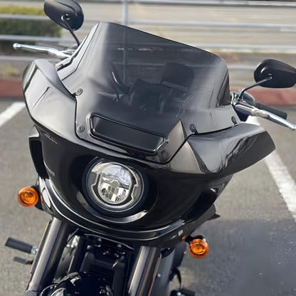 TCMT Motorcycle Fairing with Black 7" Windshield Fit For Harley Low Rider ST FXLRST 2022-2025 Low Rider El Diablo FXRST 2022 - color: Black Windshield