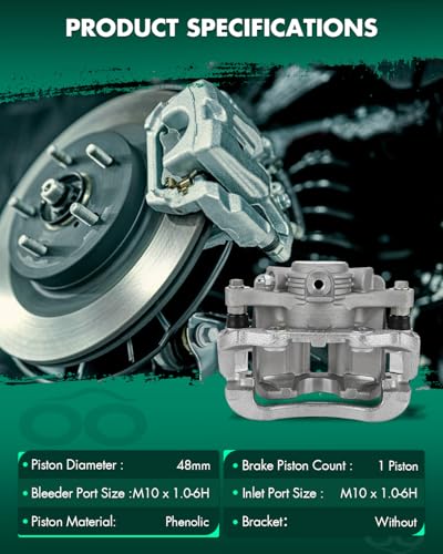 SCITOO - Rear Brake Caliper For Chevy,For GMC,For Isuzu,For Oldsmobile - size: Rear Driver[18B4712]Silver