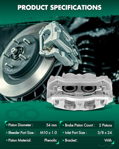 SCITOO Front Right Disc Brake Caliper Assembly w/Bracket 18B5404 For Ford - size: Front Passenger[18B5404]