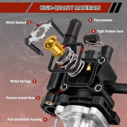 902-033 Engine Coolant Thermostat Housing For Chevy Cruze 2011-2016 - size: 902-033