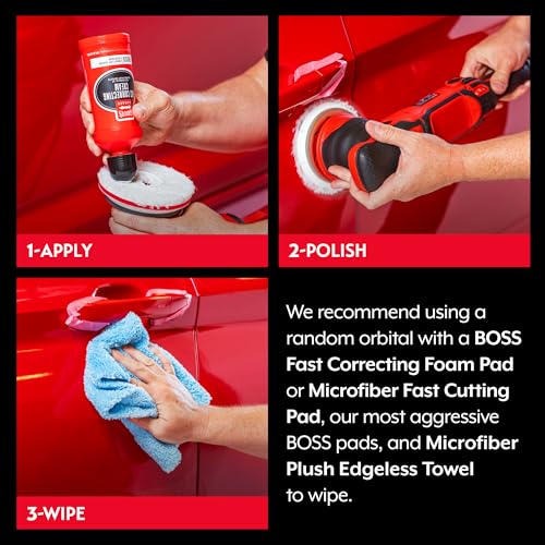 Griot's Garage BOSS Fast Correcting Cream for Car Polishing and Detailing, Swirl, Scratch Remover for Vehicles, One Gallon - size: Gallon