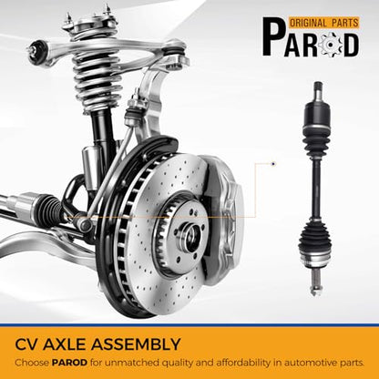 PAROD 664153 CV Axle Assembly Fit for 1998 1999 2000 2001 2002 Honda Accord 2.3L L4 - Front Right Passenger Side
