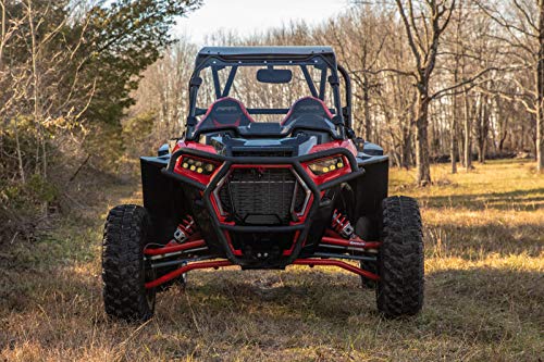 SuperATV Fender Flares Mud Guards for 2014-2023 Polaris RZR XP 1000 / XP 4 1000 | Extreme Durability | Additional 8.5” of Protection | Front Only - size: Front Only