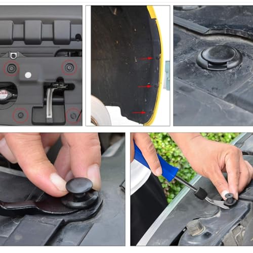 GOOACC 855Pcs Car Push Retainer Clips & Auto Fasteners Assortment - color: 810 Clips + 41 Tools