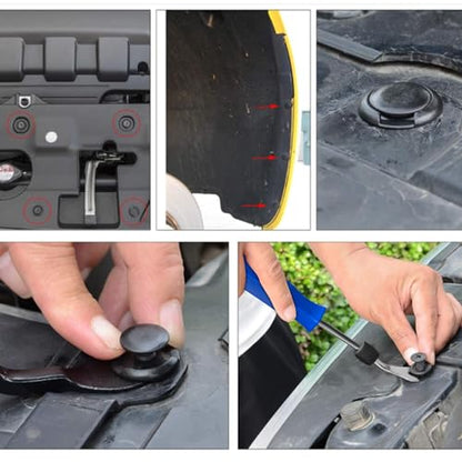GOOACC 855Pcs Car Push Retainer Clips & Auto Fasteners Assortment - color: 810 Clips + 41 Tools