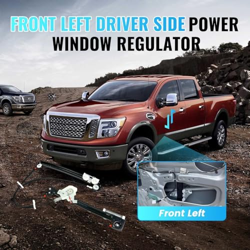 748-601 Front Left Driver Side Power Window Regulator with Motor 2 Pins - style: 748-601