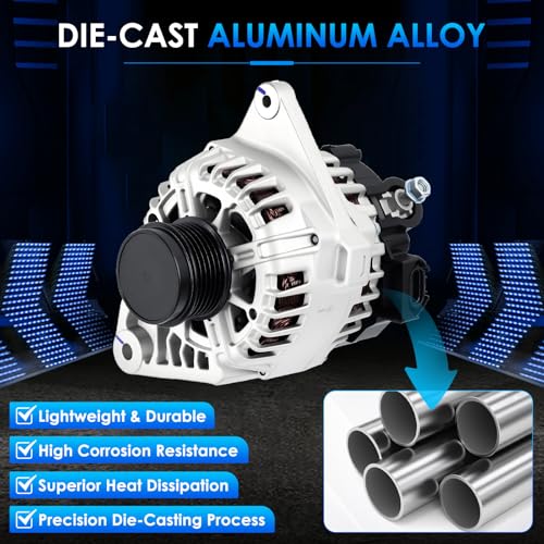 Car Alternator 11610 90A Fit for Hyundai Elantra for Kia Forte - size: #11610N, 11610 Alternator