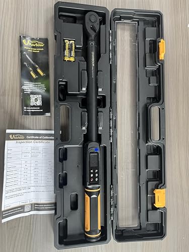 Uharbour 1/2" Drive Digital Torque Wrench 3.8-250.8 Ft.lb - size: 1/2" Drive 5-340 Nm