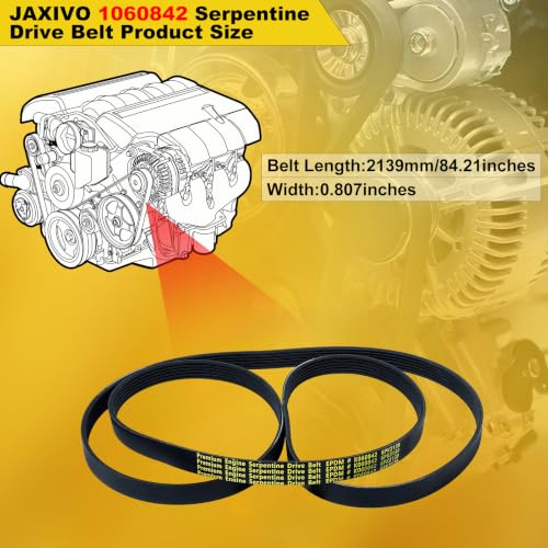 6PK2139 Serpentine Belt V-Ribbed Drive Belt 6-Rib 84.2" Length - size: 6PK2139-2139mm belt