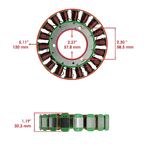 Caltric Stator and Regulator Rectifier with Gasket Compatible With Yamaha V Star 1100 Xvs1100 Custom 2003-2009