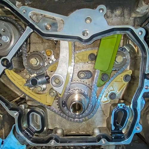 94201S Engine Timing Chain Kit for Chevy Cobalt Captiva Equinox Malibu HHR, Buick LaCrosse Regal Verano, GMC Terrain SAAB Pontiac Saturn 2.0 2.2 2.4L Ecotec Replace 9-4201S 9-4201SX - size: 9-4201S