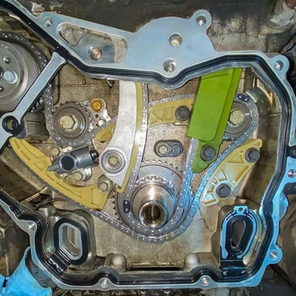 94201S Engine Timing Chain Kit for Chevy Cobalt Captiva Equinox Malibu HHR, Buick LaCrosse Regal Verano, GMC Terrain SAAB Pontiac Saturn 2.0 2.2 2.4L Ecotec Replace 9-4201S 9-4201SX - size: 9-4201S