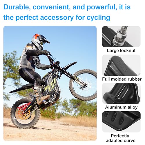 2.15" CNC Motorcycle Wheel Rim Lock Nut Anti-Slip Tire Fixer for Dirt Bike - size: 2.15inch, style: Half Molded Rubber
