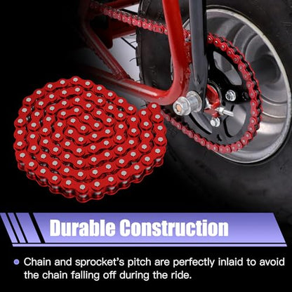 Mini Bike Sprocket 40T 40mm Bore with 420 Chain for CT100U CT200U - color: Black