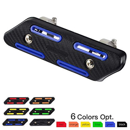 NICECNC Motorcycle Exhaust Guard/Heat Protector Shield - color: blue