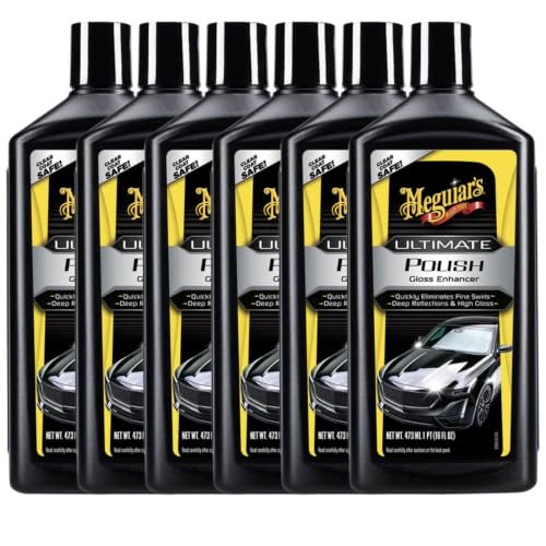 Meguiar's Ultimate Polish, 6 Pack, 16 Oz Pre Waxing Glaze - size: 16 oz (Pack of 6)