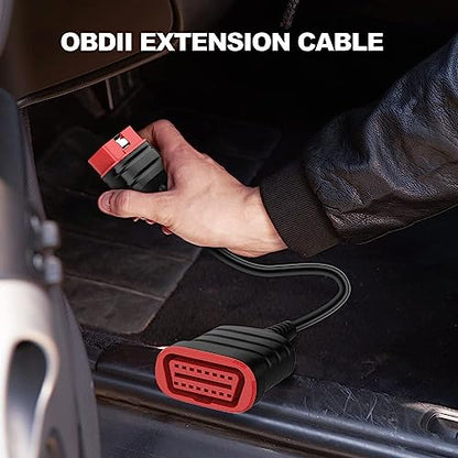 THINKCAR THINKSCAN 662 OBD2 Scanner + Universal 16 Pin Male to Female OBD2 Extension Cable,Car Scanner Engine ABS SRS Transmission