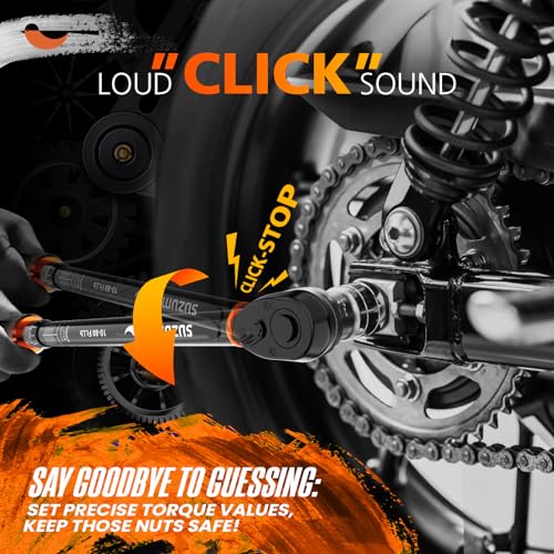 SUZUME Torque Wrench 3/8 Inch Drive Click (10-80 Ft. Lb/ 13.6-108.4 N.m) - size: 3/8-Inch, style: 10-80 Ft. Lb/ 13.6-108.4 N.m