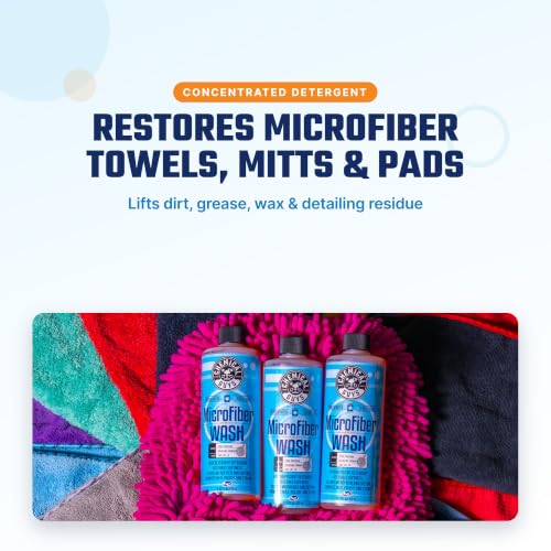Chemical Guys Microfiber Wash & Towel Detergent, Deep Cleans, 16 oz - size: 16 Fl Oz (Pack of 1)
