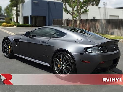RVINYL Avery Dennison SW900 833-O Satin Gray Supreme Wrapping Film Vinyl Vehicle Car Wrap Sheet Roll - (12in x 60in w/Application Card) - color: Satin Gray, size: 1ft x 5ft