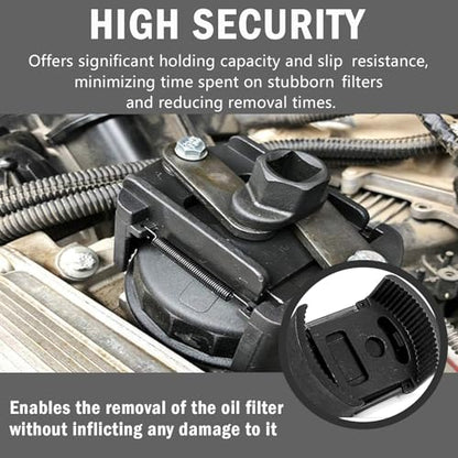 2.36-3.15 Inch Adjustable Oil Filter Wrench with 2 Jaws
