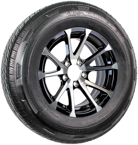 eCustomrim Radial Trailer Tire Rim Assembly ST215/75R14 LRC Black 5 Lug