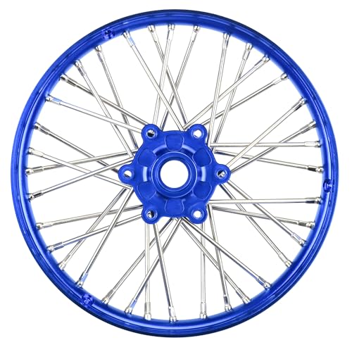 Pro-Line Racing 1/4 Pro-Spec Aluminum V2 Bead Front Wheel Assembled Blue Promoto-MX PRO283600T1