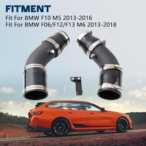 Intake Turbo Charge Pipe Compatible With 2013-2018 BMW M5/M6 F10 F06 F12 F13 S63 V8 4.4L Turbocharged