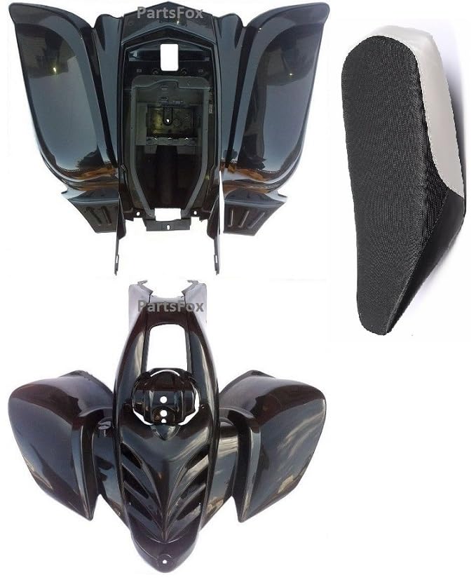 30" wide Plastic Body for ( Baja 90cc ) ( Hensim HS150cc) ( Roketa 150cc ) ( Yamoto 110cc) ( Taotao 250E) ( Hensim 150cc ) ( Red Cat 150cc ) (Black) - color: Black