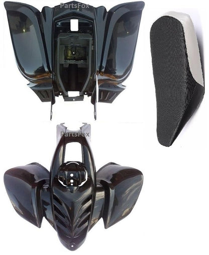 30" wide Plastic Body for ( Baja 90cc ) ( Hensim HS150cc) ( Roketa 150cc ) ( Yamoto 110cc) ( Taotao 250E) ( Hensim 150cc ) ( Red Cat 150cc ) (Black) - color: Black