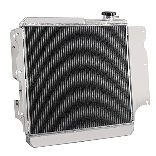 3 Row Radiator & Fan Shroud For Jeep Wrangler TJ YJ 1987-2006 - size: 3 Row Radiator/w Cap+Shroud Fan+Relay Kit
