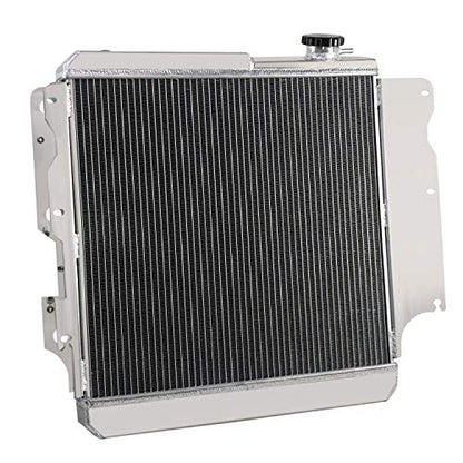 3 Row Radiator & Fan Shroud For Jeep Wrangler TJ YJ 1987-2006 - size: 3 Row Radiator/w Cap+Shroud Fan+Relay Kit
