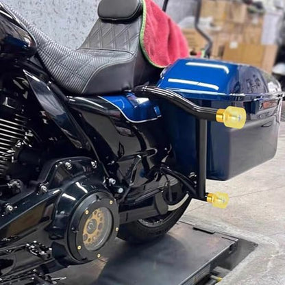 Crash Bar Wheel Screw Fit for Harley Touring and Softail - style: Yellow Wheel with Yellow Slider