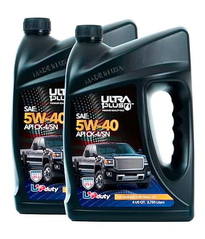 SAE 5W-40 Full Synthetic Diesel Engine Oil API CK-4/SN 2 Gallons - size: 2 Gallon