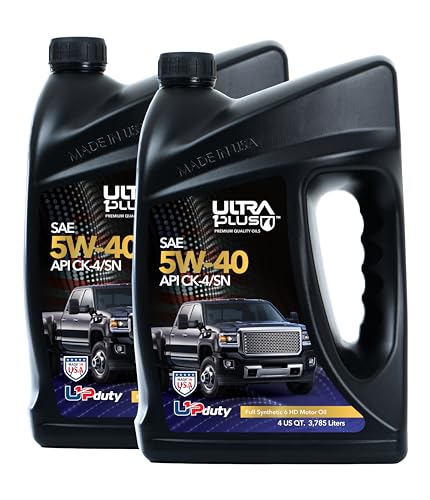 SAE 5W-40 Full Synthetic Diesel Engine Oil API CK-4/SN 2 Gallons - size: 2 Gallon
