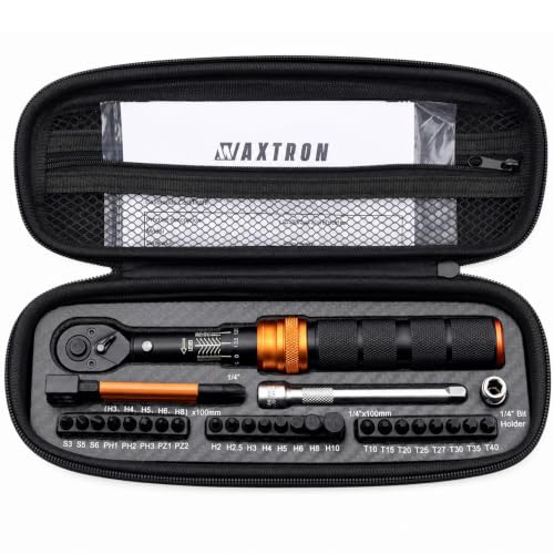 Bike Torque Wrench Set with Bits, 2-20 Nm, 35-Piece Kit - size: 35-Piece