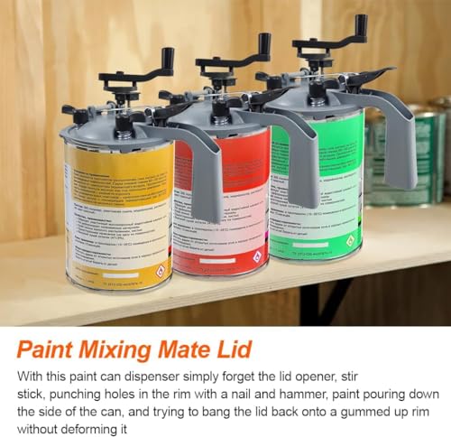 2PCS Paint Mixing Lids, 1 Quart Paint Can Pour Spout, Paint Mixer - size: 2PCS 1L
