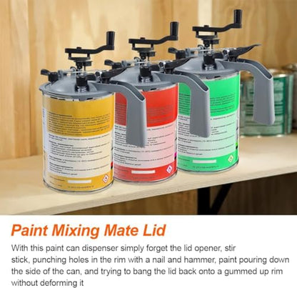 2PCS Paint Mixing Lids, 1 Quart Paint Can Pour Spout, Paint Mixer - size: 2PCS 1L